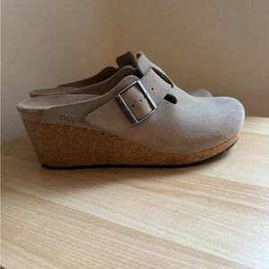 Papillio by Birkenstock suede wedge-clog